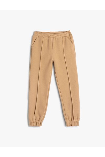 Koton Tepláky Jogger s kapsami, elastický pas, detail žeber