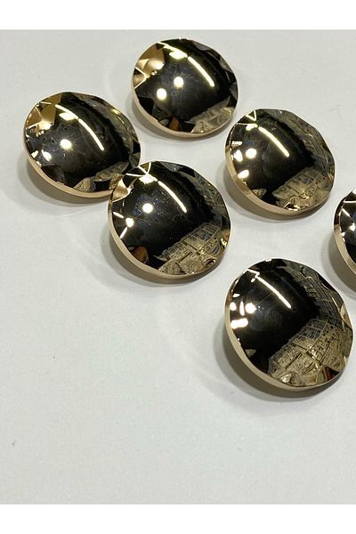 karantuhafiye Metal Button/Coat Coat Length/ Set of 6/2.5 cm/jx015/Gold