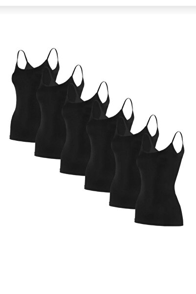 YILDIZ 2361 Bamboo Rope Straped Tank Top 6 Pieces