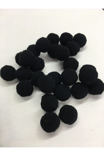 karantuhafiye Pompon Mini Size 50 Pieces Black