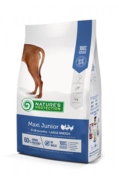 Nature's Protection Maxi Junior, κοτόπουλο, ξηρά τροφή για μεγαλόσωμους σκύλο...