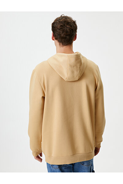 Koton Світшот з довгим рукавом з капюшоном На флісі Світшот з кишенею кенгуру Детальніше