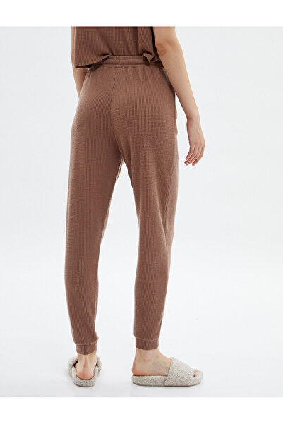 Koton Jogger Sweatpants Elastic Waist Textured