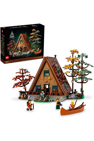 LEGO 21338 Ideas A-Frame Cabin Set, Countryside House Model Building Kit for ...