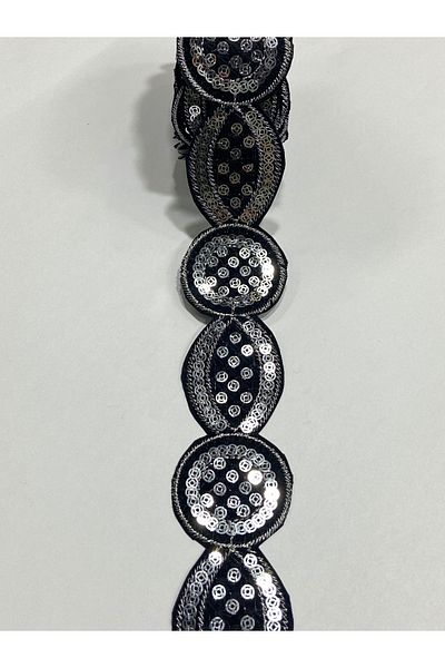 karantuhafiye 4 Meters Embroidery Strip - Iron-On, Border and Sequin