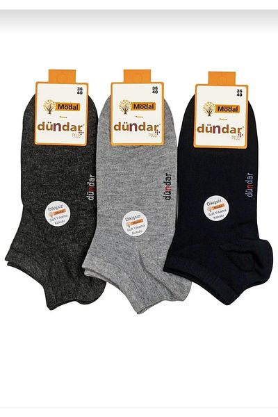 Dündar 4506 Unisex Modal Plus Booties Κάλτσες μικτών χρωμάτων 12 τεμαχίων