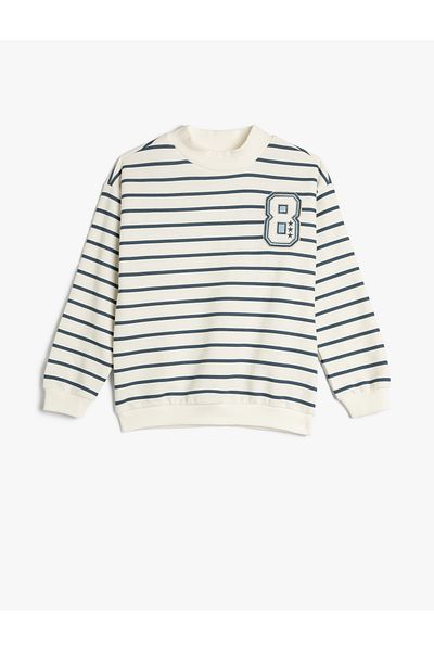 Koton Sweat Stehkragen Langarm