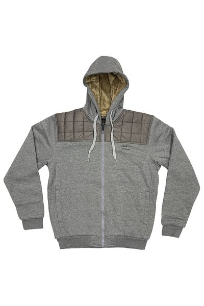 Masimar Men's Hooded Fur Lined 3 Thread Zippered Regular Fit Sweatshirt Coat