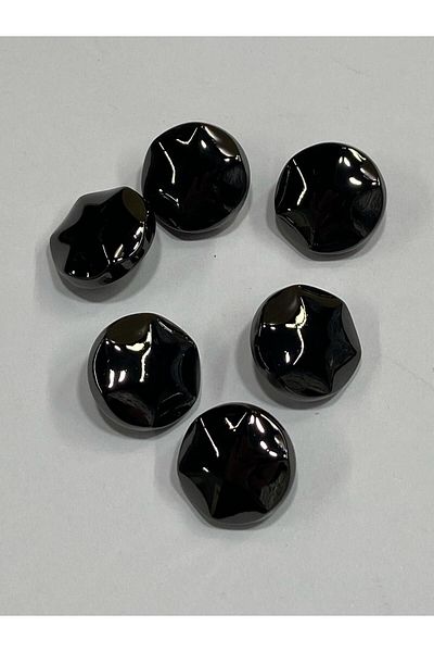 karantuhafiye Metal Button/Cardigan Vest Length/ Set of 6/1.8 cm/jx18/Black
