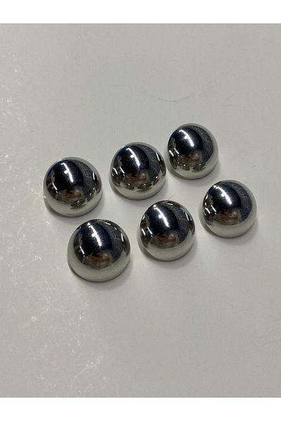 karantuhafiye Trench Coat Jacket Button Set Curved Silver Set of 6 2 Cm