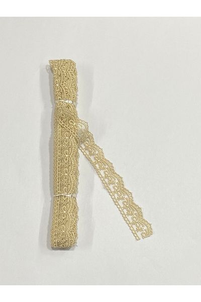 karantuhafiye 9 Meters Thin Tulle Guipure - 1 Ball Cappuccino Color