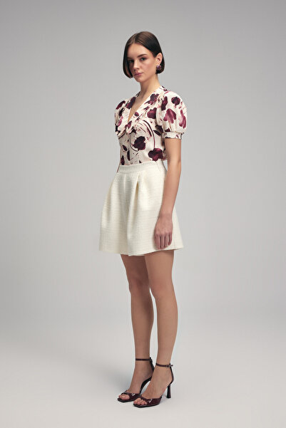 adL Pileli Tüvit Şort