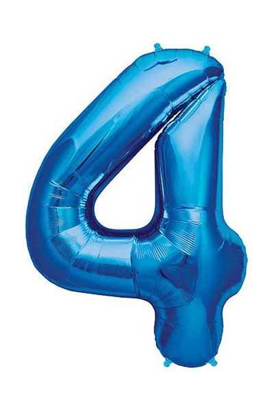 DÜVENCİ TİCARET 34 Inch Blue Number Foil Balloon