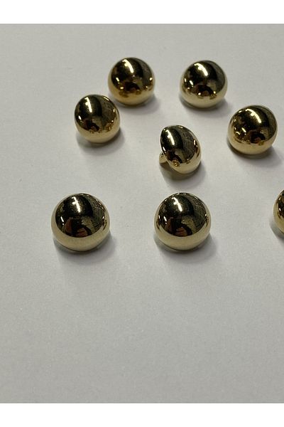 karantuhafiye Cambered blouse button / metal blouse button / set of 8 / GOLD
