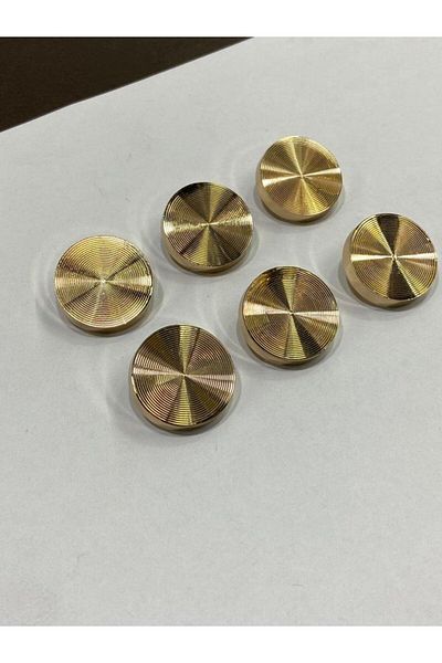 karantuhafiye Coat and Jacket Button Hypnosis Model Special Plated Set of 6 Gold 2.5 cm