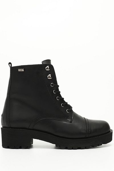 GÖNDERİ(R) Women's Black Zippered Thick Heeled Boots