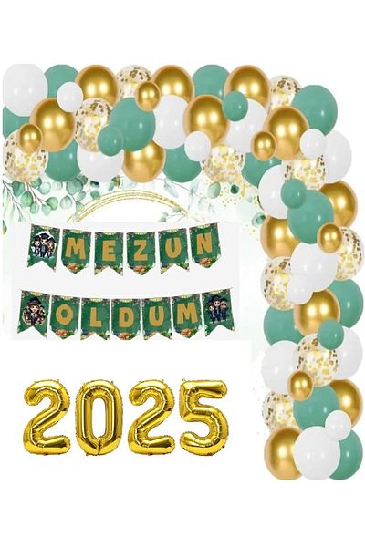 DÜVENCİ TİCARET I Graduated 2025 - Graduation Ornament Balloon Chain