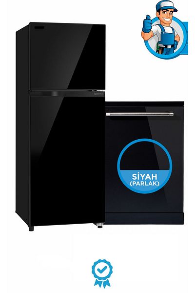 Rabadon Self Adhesive Refrigerator and Dishwasher Covering Foil Set 122 X 200 70 X 100cm
