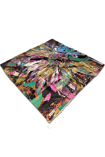 Cacharel Зелений шарф з шовку з комбінованим візерунком 8711313-961