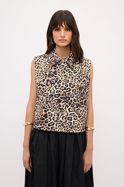 adL Pocketed Patterned Vest