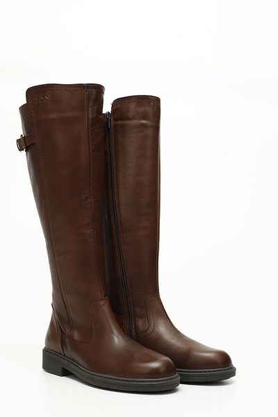 GÖNDERİ(R) Women/Girls Brown Antique Zippered Rubber Sole Genuine Leather Boots
