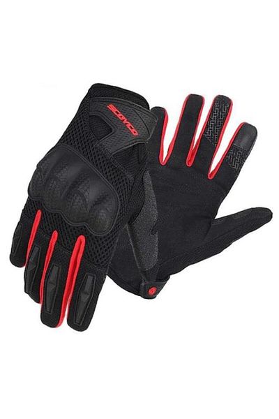 Scoyco Mc58 Summer Mesh Red Gloves