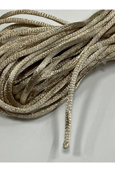 karantuhafiye Floş Ip / Sıçan Kuyruğu / Bileklik Ipi / Abiye Sırt Bağlama Ipi / 2 Mm 5 Metre