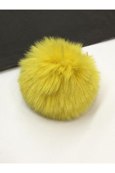 karantuhafiye Pompom / Yumoş Pompom 7 Cm Yellow