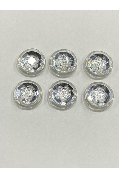karantuhafiye Trench Coat Jacket Button Italian Button Set of 6 White 2.5 CM d2001