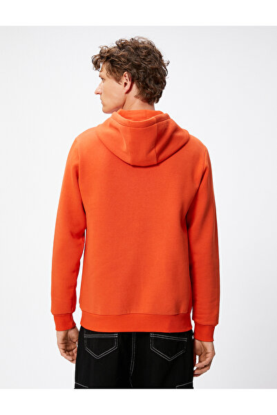 Koton Basic Hooded Sweat Long Sleeve Raised