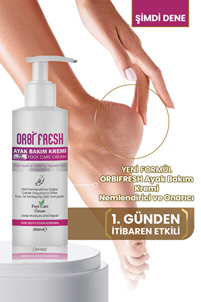 ORBIFRESH Ayak Bakım Kremi, Ayak & Topuk Çatlak Önleyici Etkili Krem 250 ml