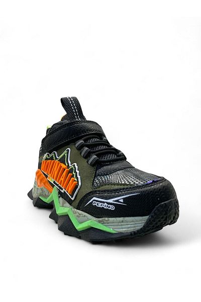 pepino 1846 Orthopedic Boy's Black/Orange Boots