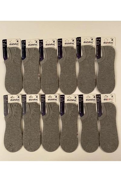 Dündar DÜNDAR PLUS 5558 MEN'S SEAMLESS SNEAKER SOCKS 12 PIECES
