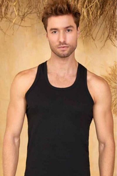 Berrak 1017 Model Men's Single Strap Tank Top Set