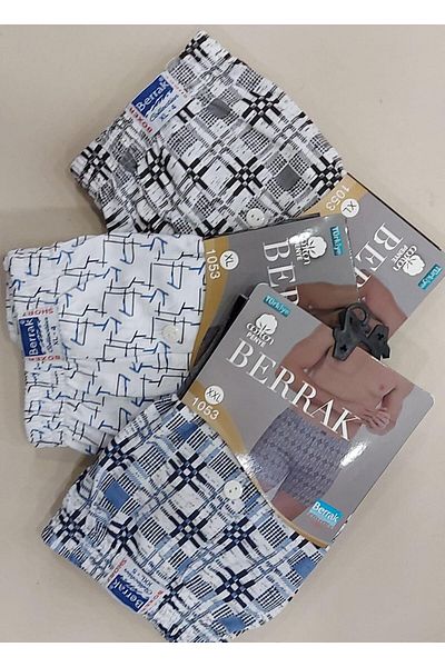 Berrak 1053 Ανδρικό μποξεράκι με σχέδιο 3 τεμαχίων