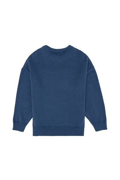 U.S. Polo Assn. Индиго пуловер с деколте за момиче 50256723 -Vr028