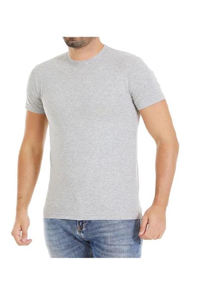YILDIZ 55 Men's Rib Short Sleeve Doctor Collar Athlete Undershirt 6 Pieces