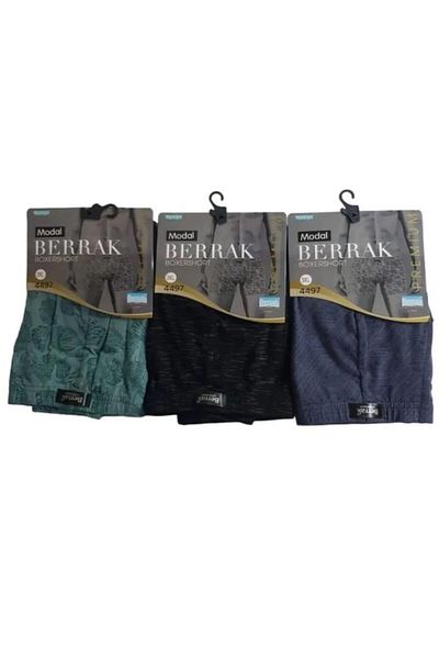 Berrak 4497 ΑΝΔΡΙΚΟ ΜΟΝΑΔΑΛΙΚΟ ΣΧΕΔΙΟ BOXER 3 ΤΕΜ