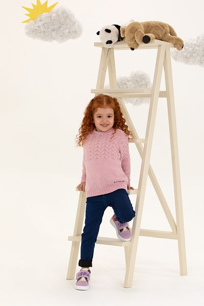 U.S. Polo Assn. Pulover pentru fete Magnolia cu decolteu 50258074 -VR211