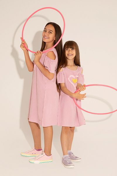 U.S. Polo Assn. Girl's Magnolia Short Sleeve Woven Dress 50262719 -Vr211