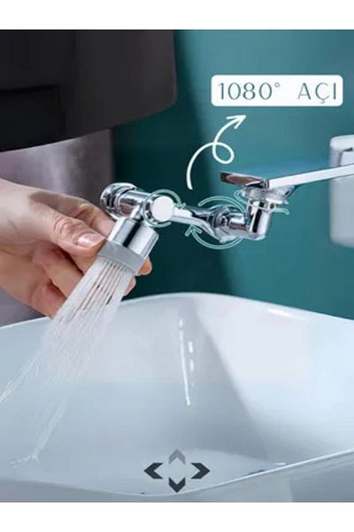 Eng Movable Water Saving Device with White Perlator Sleeves