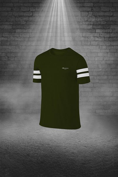POSEIDON STORM Khaki Men's Comfortable Sports Set for Running and Hiking - T-Shirt and Shorts (S-3Xl)