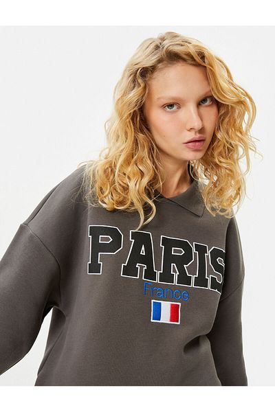 Women s Crew Neck Sweatshirt Prices and Styles Trendyol Page 50