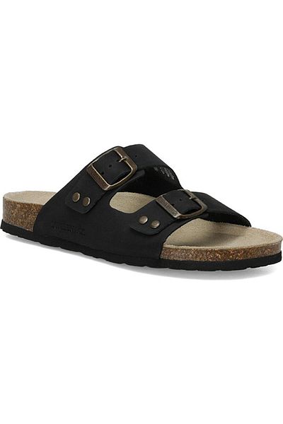 lumberjack Jolie Black Women's Genuine Leather Slippers