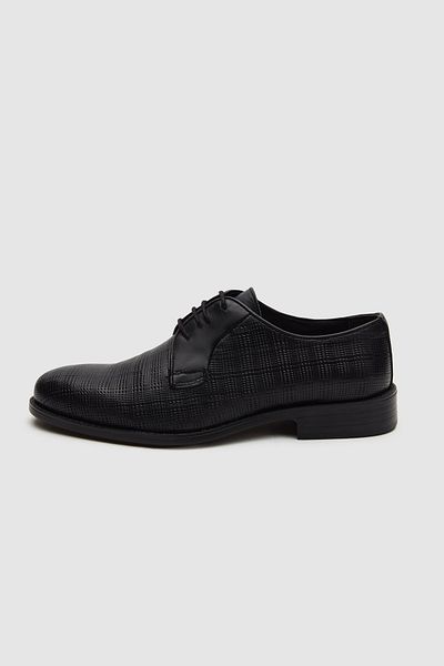 D'S Damat Ds Groom Black Patterned Classic Leather Shoes