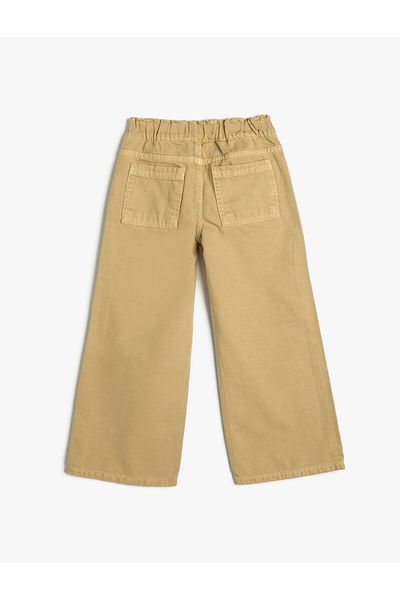 Koton Jeans Wide Leg Jeans with Elastic Waist - Wide Leg Jean
