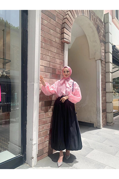 Hasenna ETKS002 Arkadan Fermuarlı Balon Etek