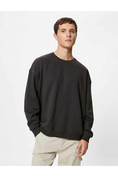 Koton Basic Sweatshirt Relaxed Fit Crew Neck Long Sleeve
