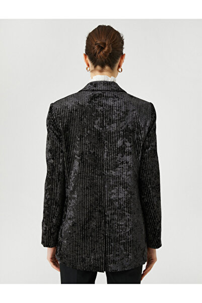 Koton Melis Ağazat X - Třpytivá sametová bunda