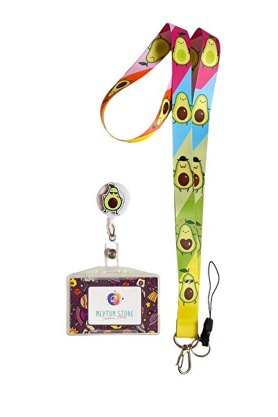 neptünstore مجموعة أفاكادو مكونة من 3 قطع من حبل الرقبة وحزام الهاتف حامل شار...